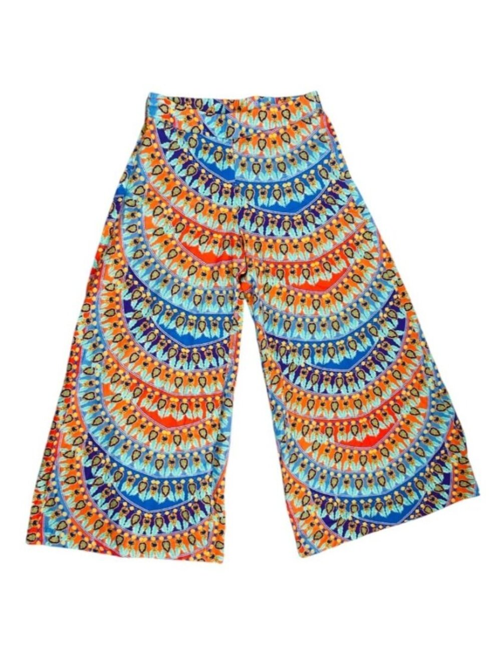 PAOLITA Womens Sz Medium Multicolor Wide Leg Pants